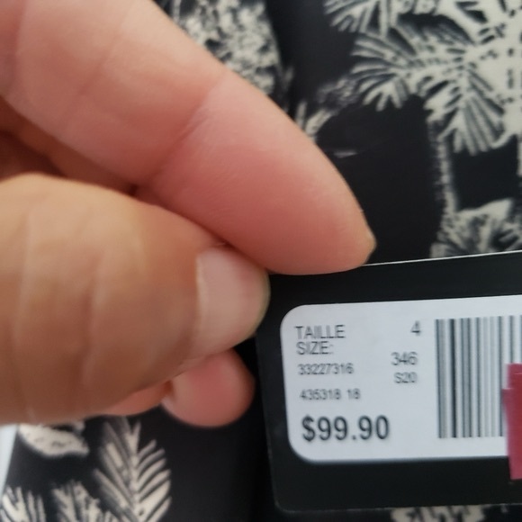 RW & Co Floral Printed Long Sleeve Midi Dress Sz 4 NWT - Picture 10 of 12